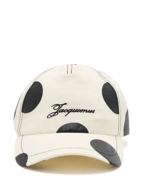 Jacquemus gorra La Casquette Baluchon con motivo de lunares