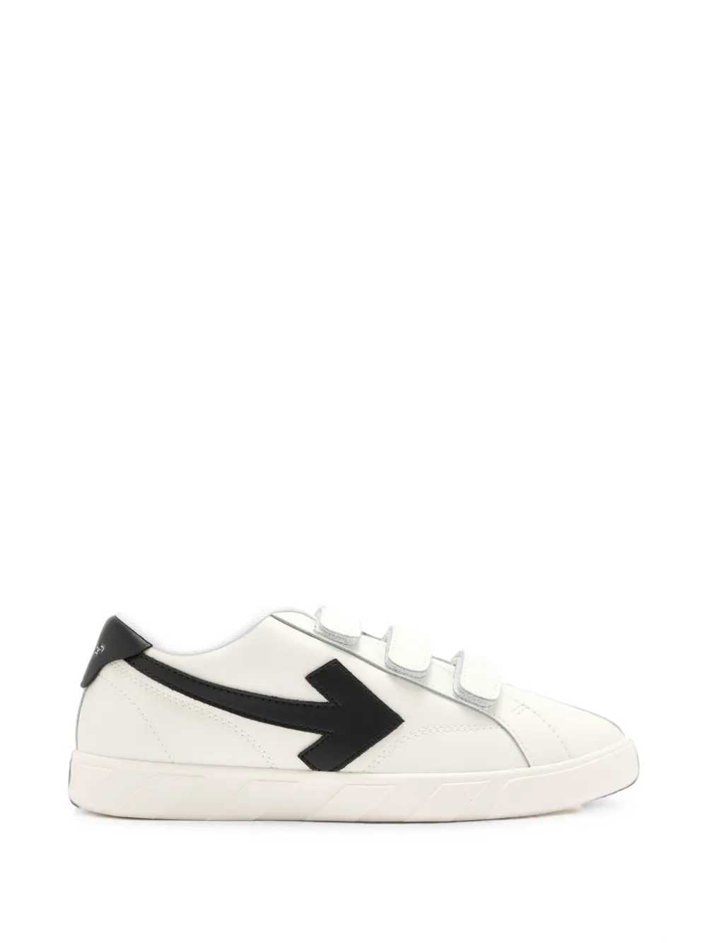 Off-White Kids End of Play leather touch-strap sneakers - Bianco