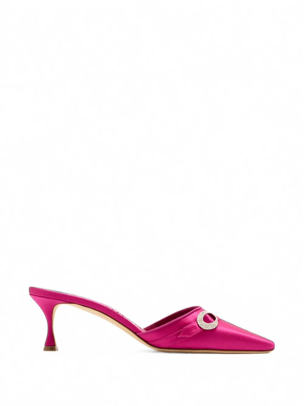 Manolo Blahnik Zutonmu crystal-embellished satin mules