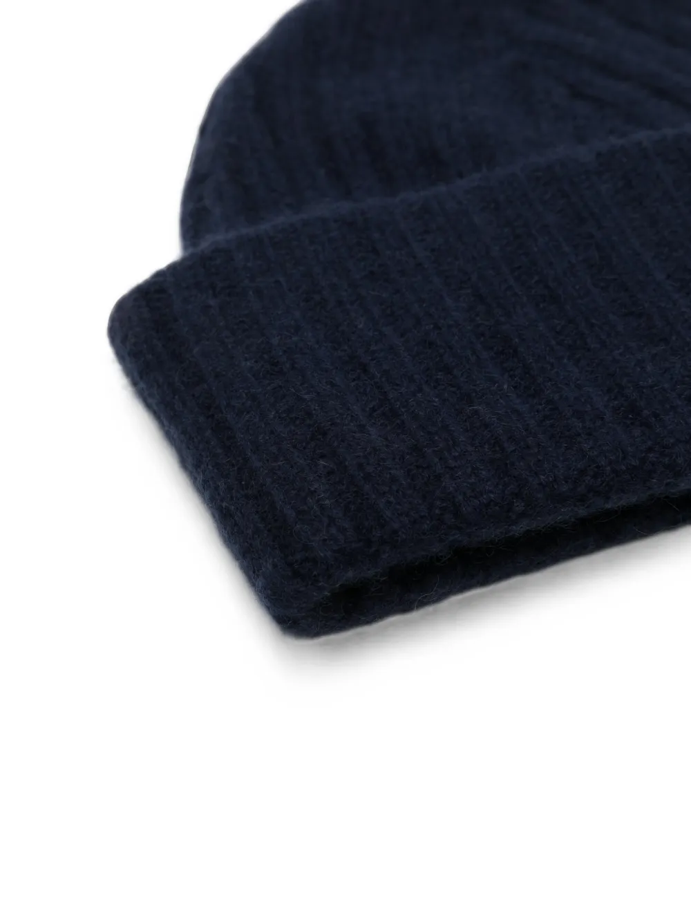Liska Lina ribgebreide muts Blauw