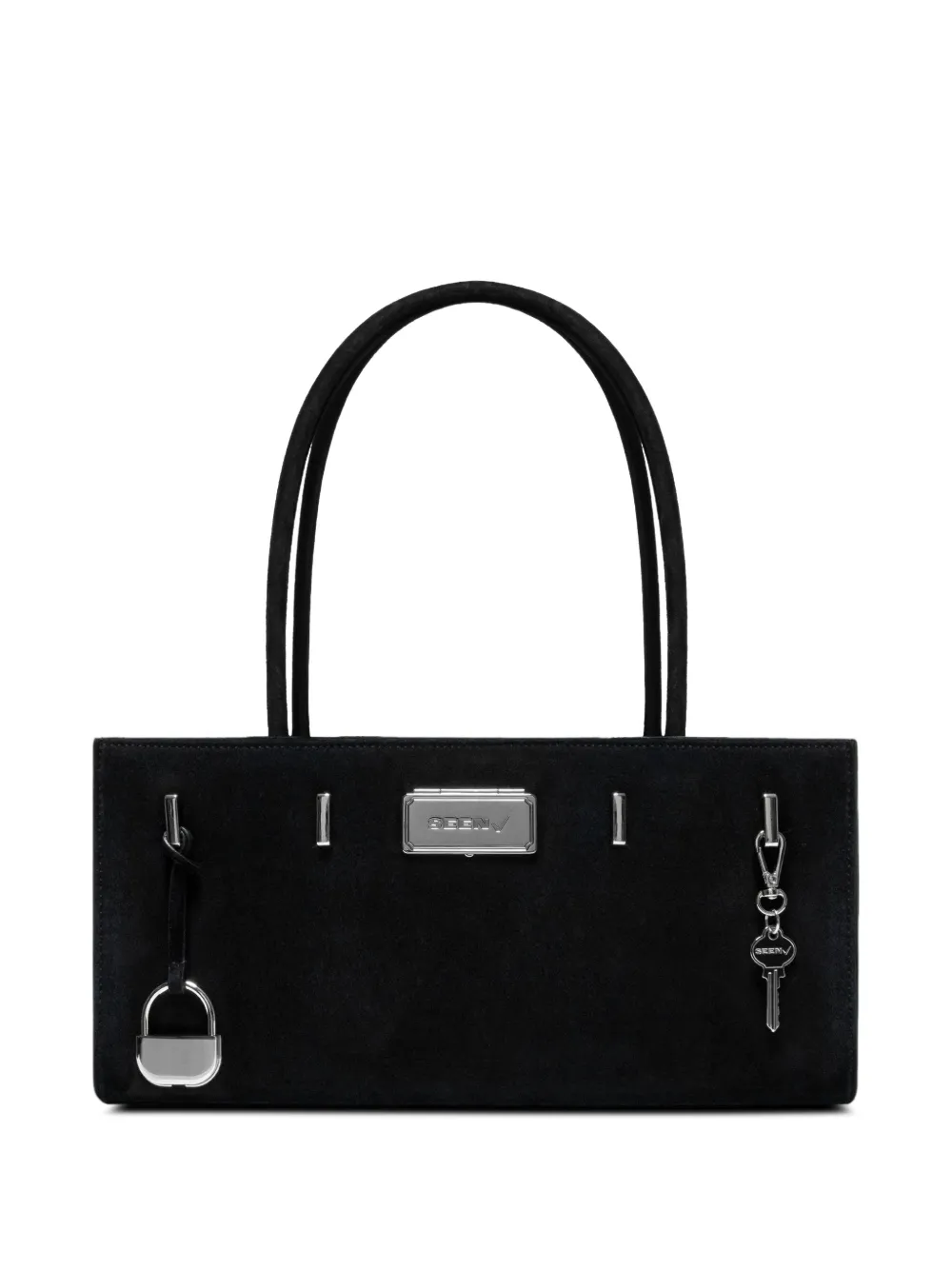 Seen Users Aura suede-finish padlock-detail tote bag
