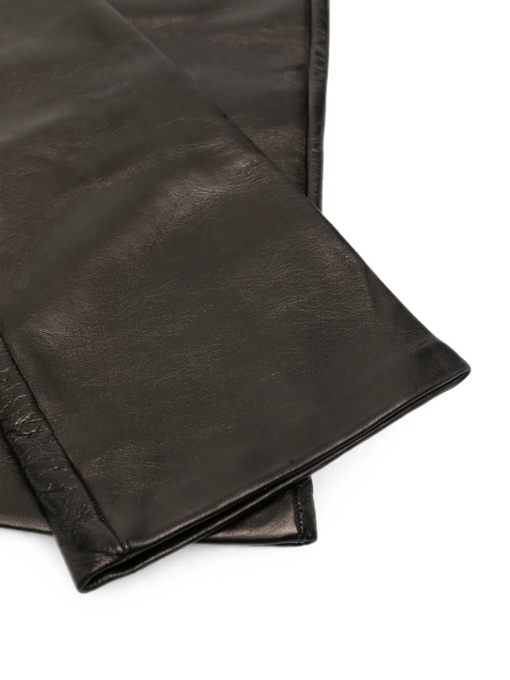 TOTEME long-length leather gloves Zwart