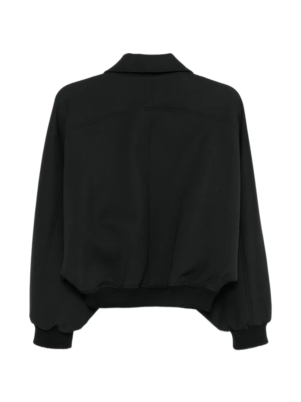 Semicouture balloon-sleeve bomber jacket Zwart