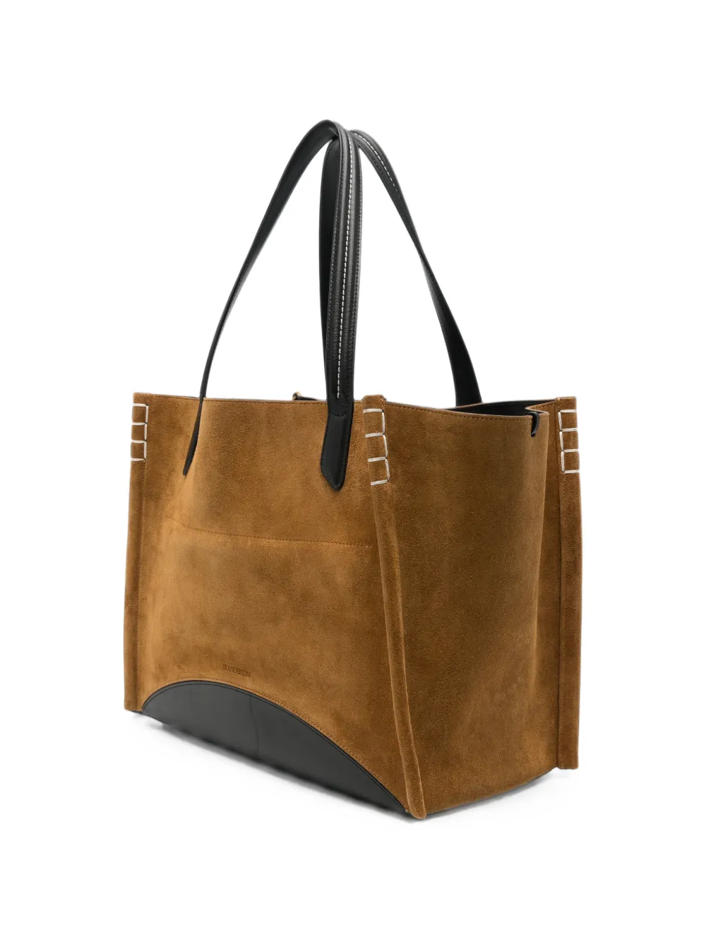 JW Anderson Loafer Cabas suède shopper met contrasterende afwerking Beige