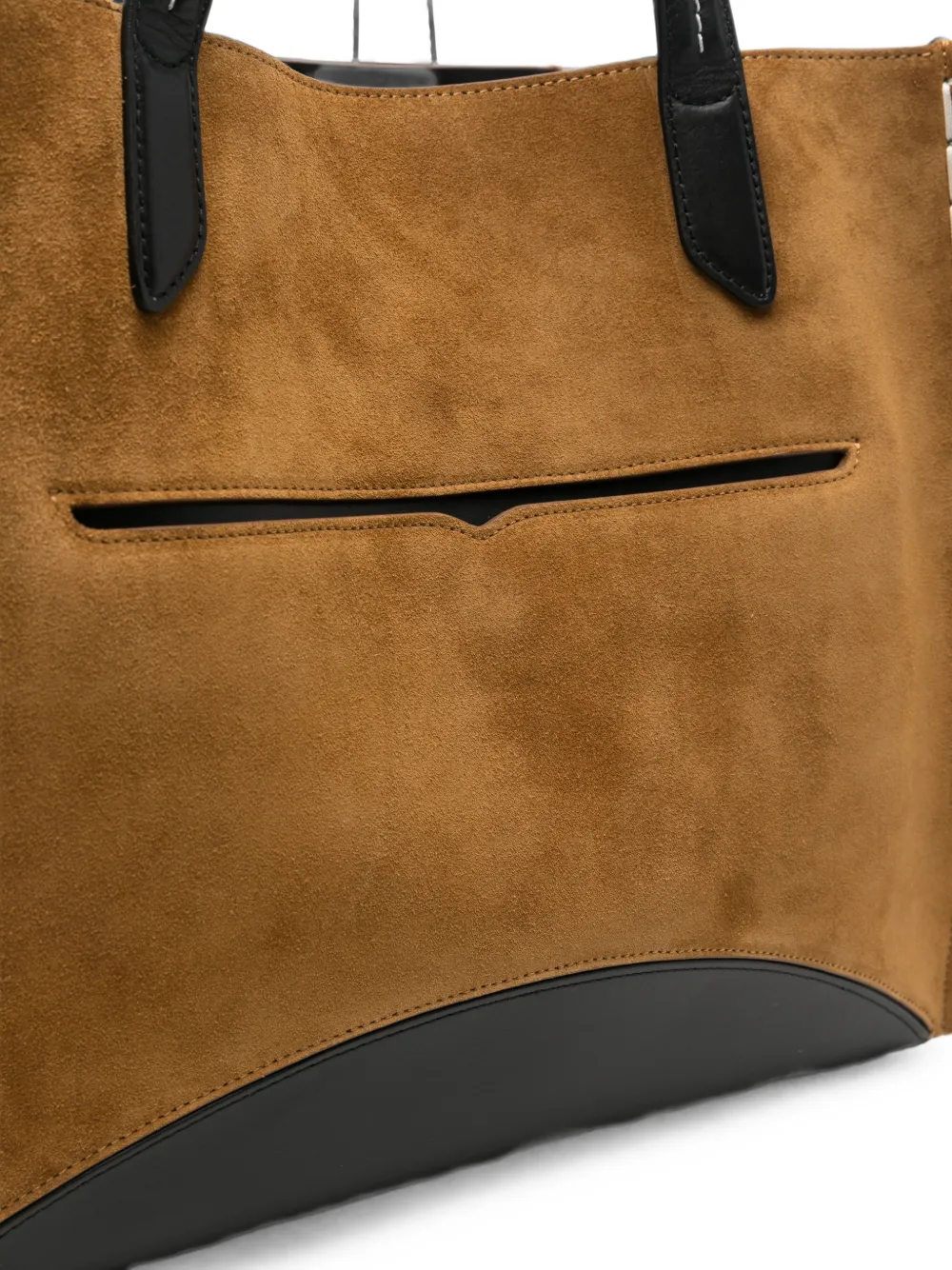 JW Anderson Loafer Cabas suède shopper met contrasterende afwerking Beige