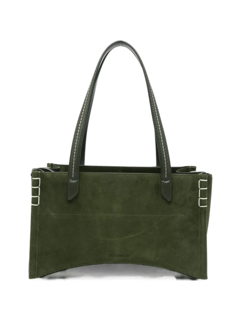 JW Anderson Elongated Loafer Cabas contrast-stitch panelled tote bag