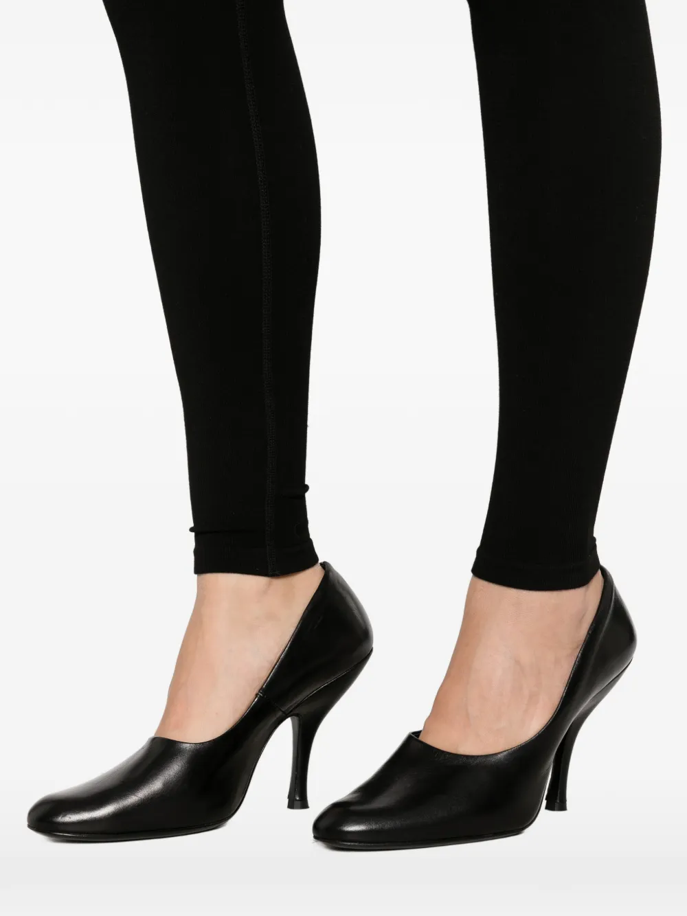 TOTEME High-waist geribbelde legging Zwart