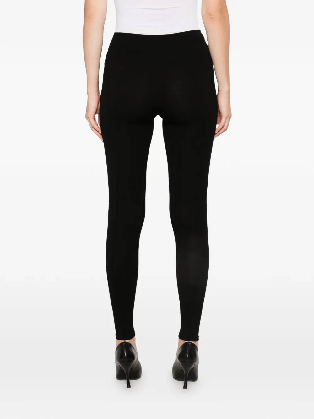 TOTEME High-waist geribbelde legging Zwart