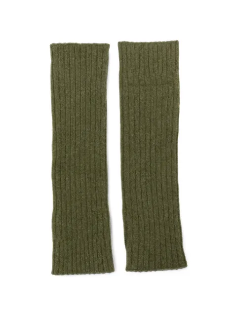 C.T.PLAGE ribbed-knit fingerless gloves