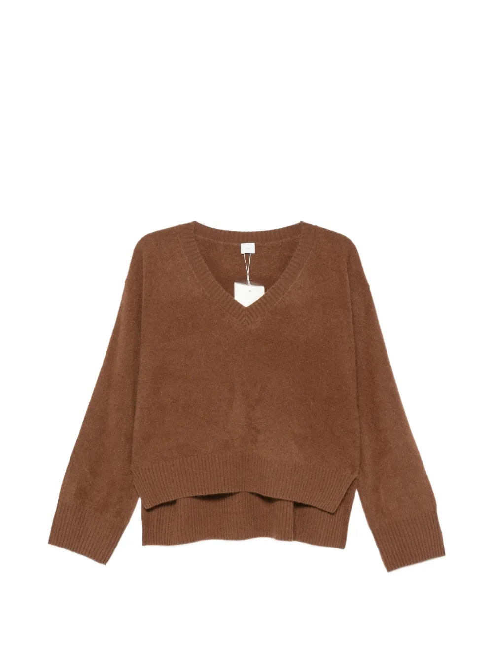 C.T.PLAGE V-neck side-slit sweater