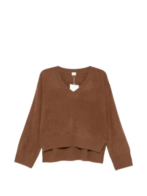 C.T.PLAGE V-neck side-slit sweater