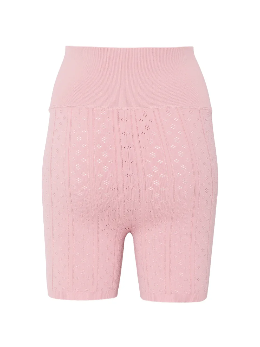 JW Anderson Pointelle gebreide shorts met strikdetail Roze