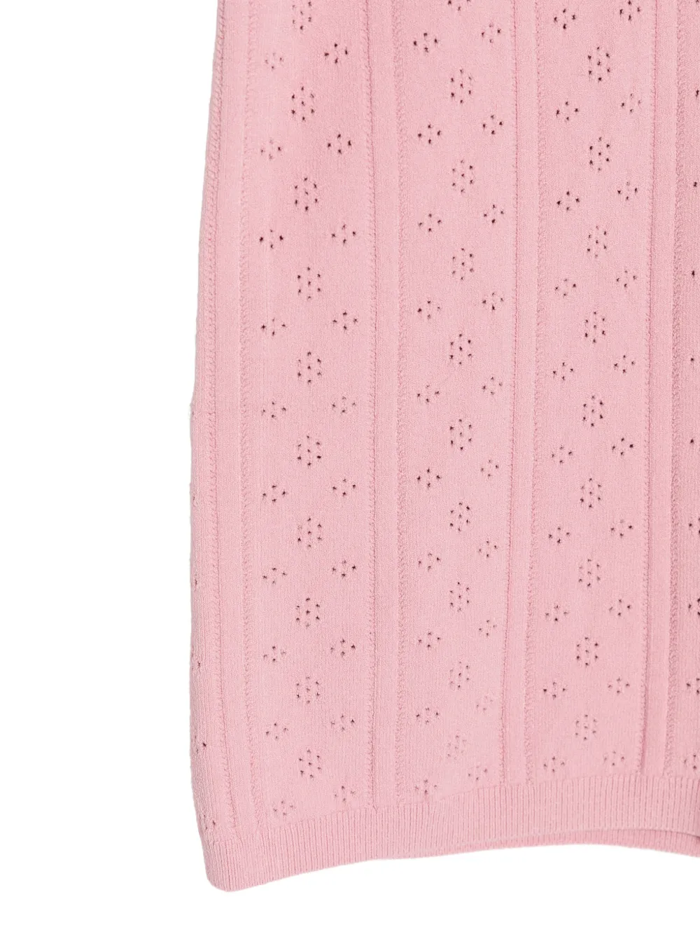 JW Anderson Pointelle gebreide shorts met strikdetail Roze
