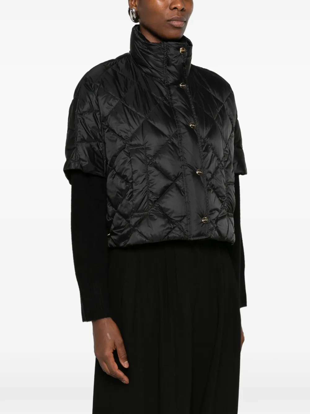 Max Mara The Cube gewatteerd jack Zwart