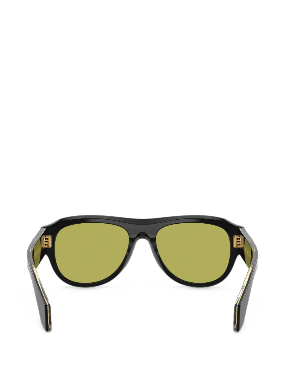 Versace Eyewear Zonnebril met ovaal montuur Zwart