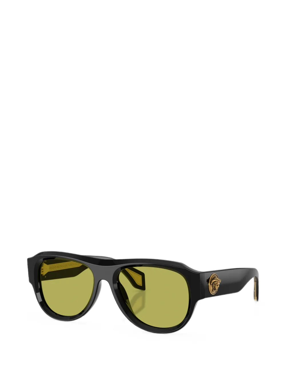 Versace Eyewear Zonnebril met ovaal montuur Zwart