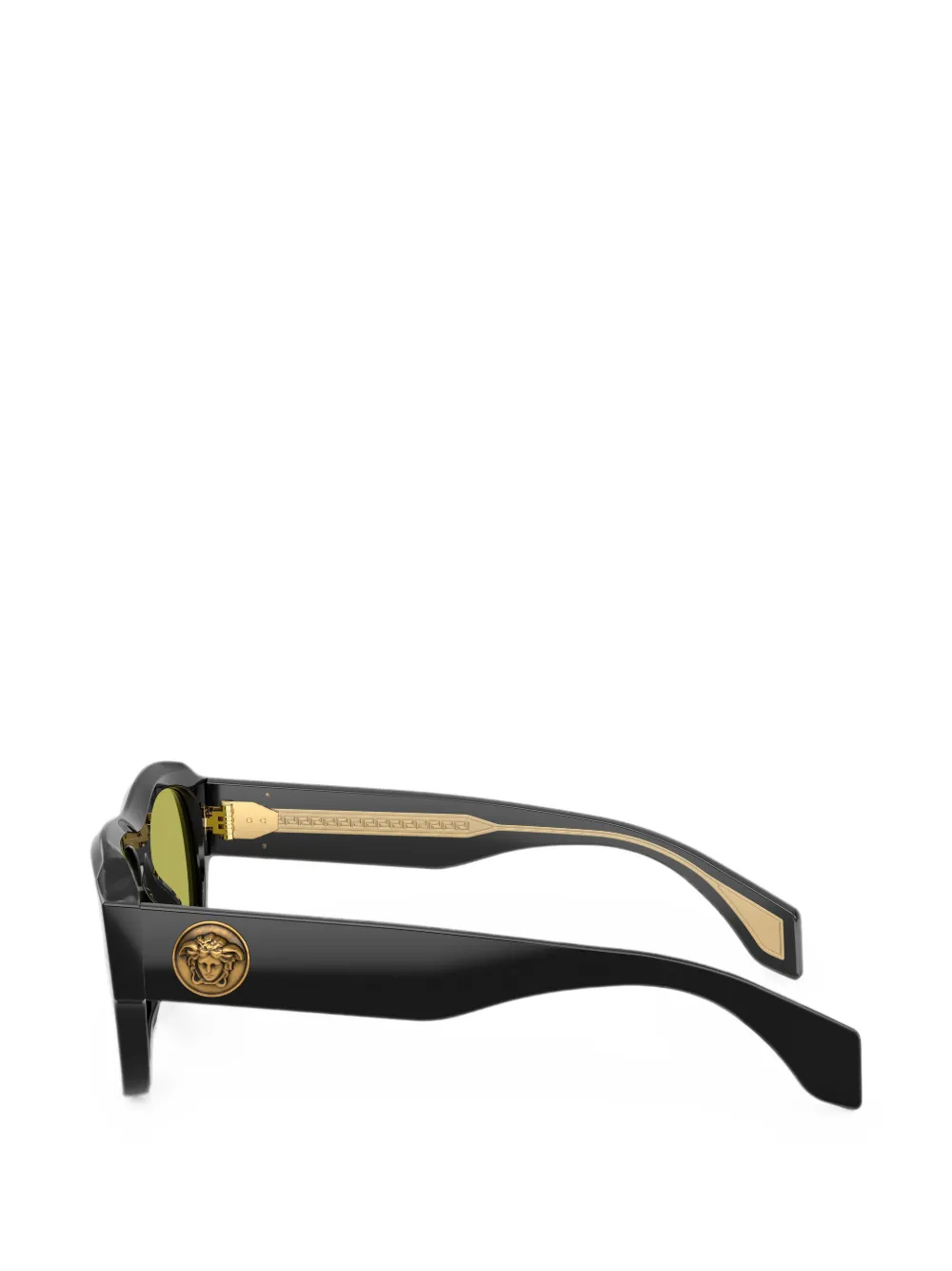 Versace Eyewear Zonnebril met ovaal montuur Zwart