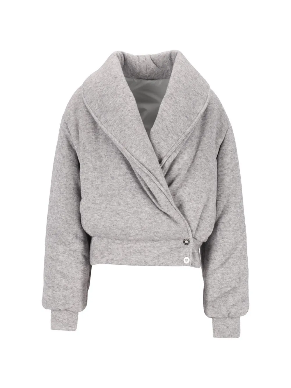 Marbell Cher Shawl-collar Jacket In Gray