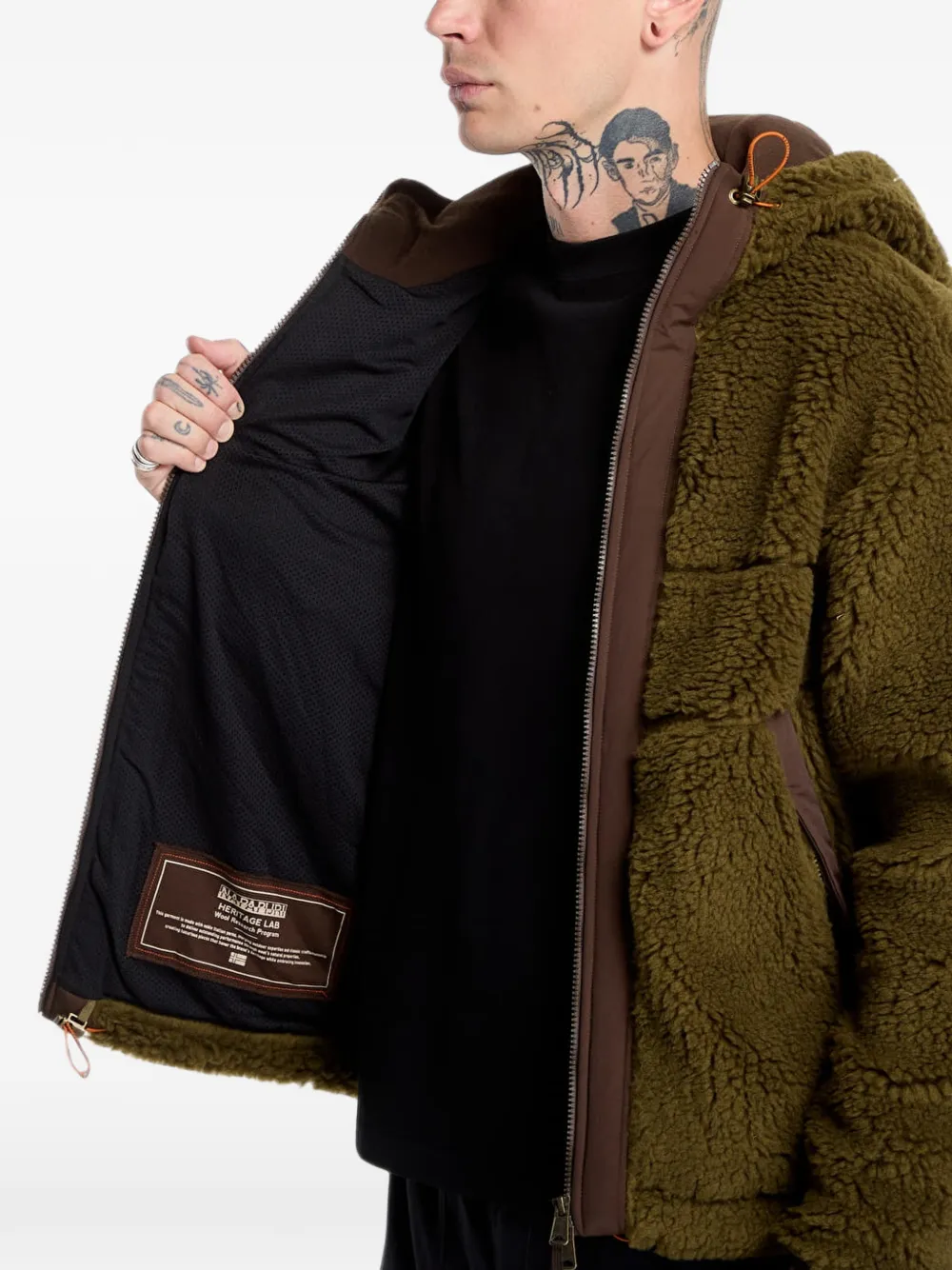 Napapijri Maple fleece hoodie Groen