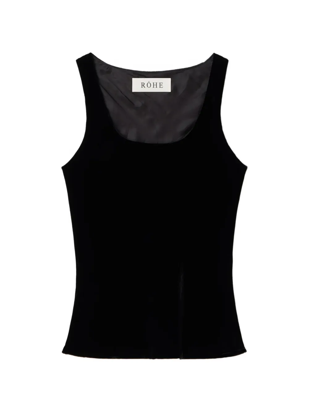 Róhe silk-velvet top