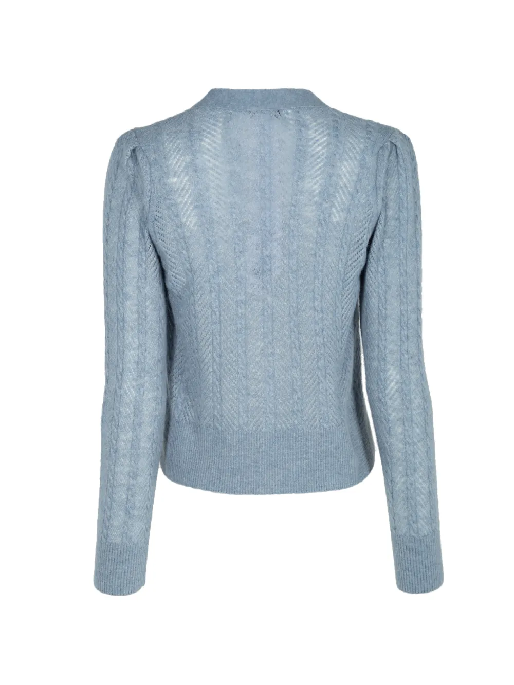 Veronica Beard Solene kabelgebreid vest Blauw