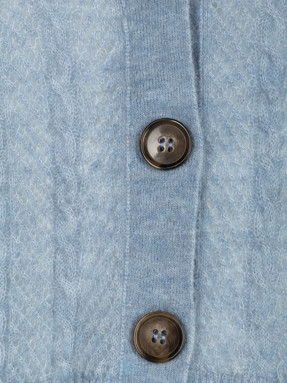 Veronica Beard Solene kabelgebreid vest Blauw