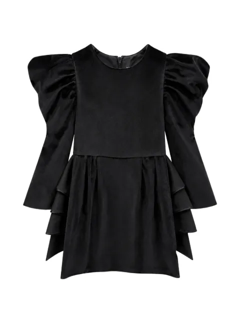 Elisabetta Franchi La Mia Bambina ruffled puffed-sleeve mini dress