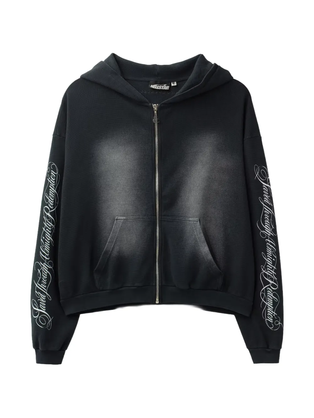 HELLSTAR graphic-print zip-up hoodie