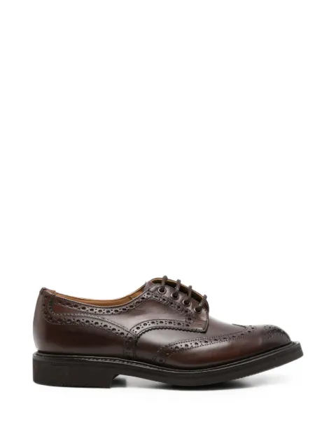 Tricker's brogue leather Derby shoes
