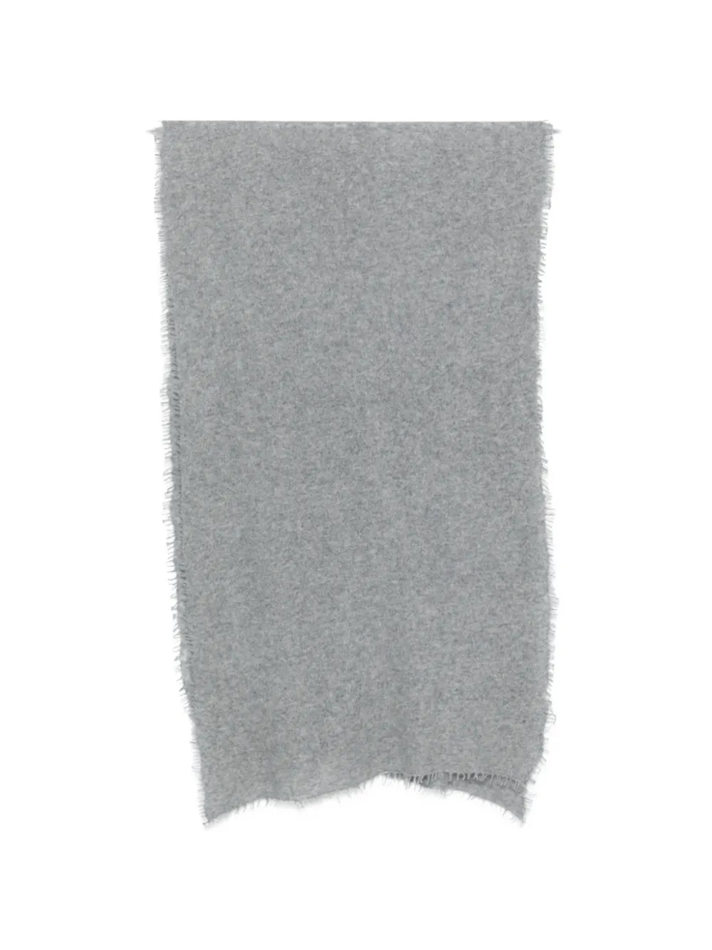 MIRROR IN THE SKY frayed cashmere scarf - Grigio