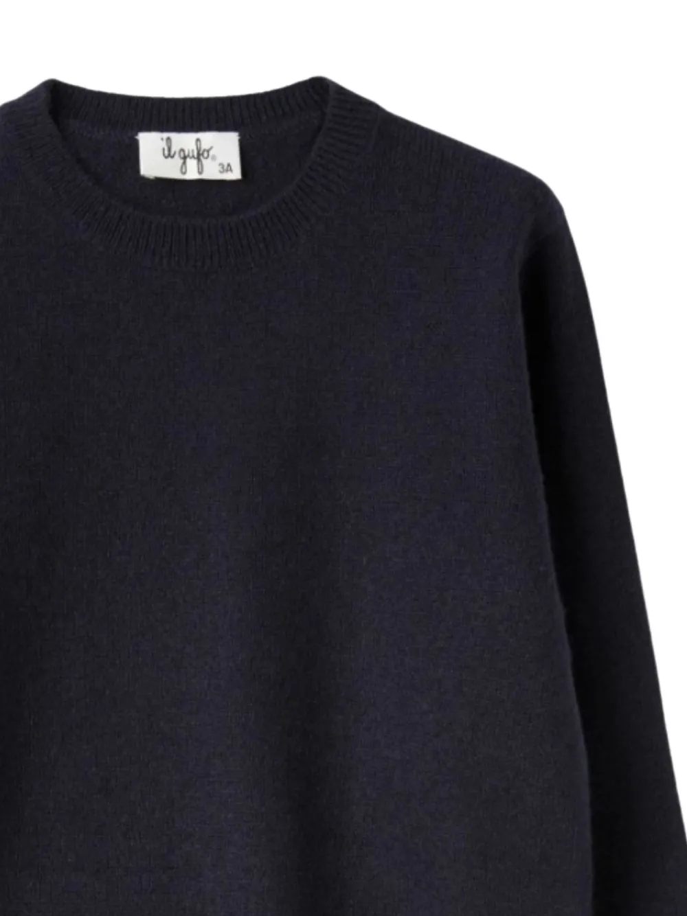 Il Gufo Wollen trui met ronde hals Blauw