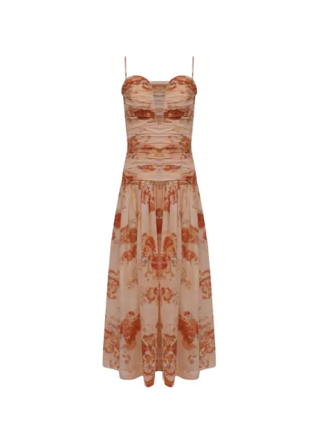 ZIMMERMANN Cascadian strapless midi dress