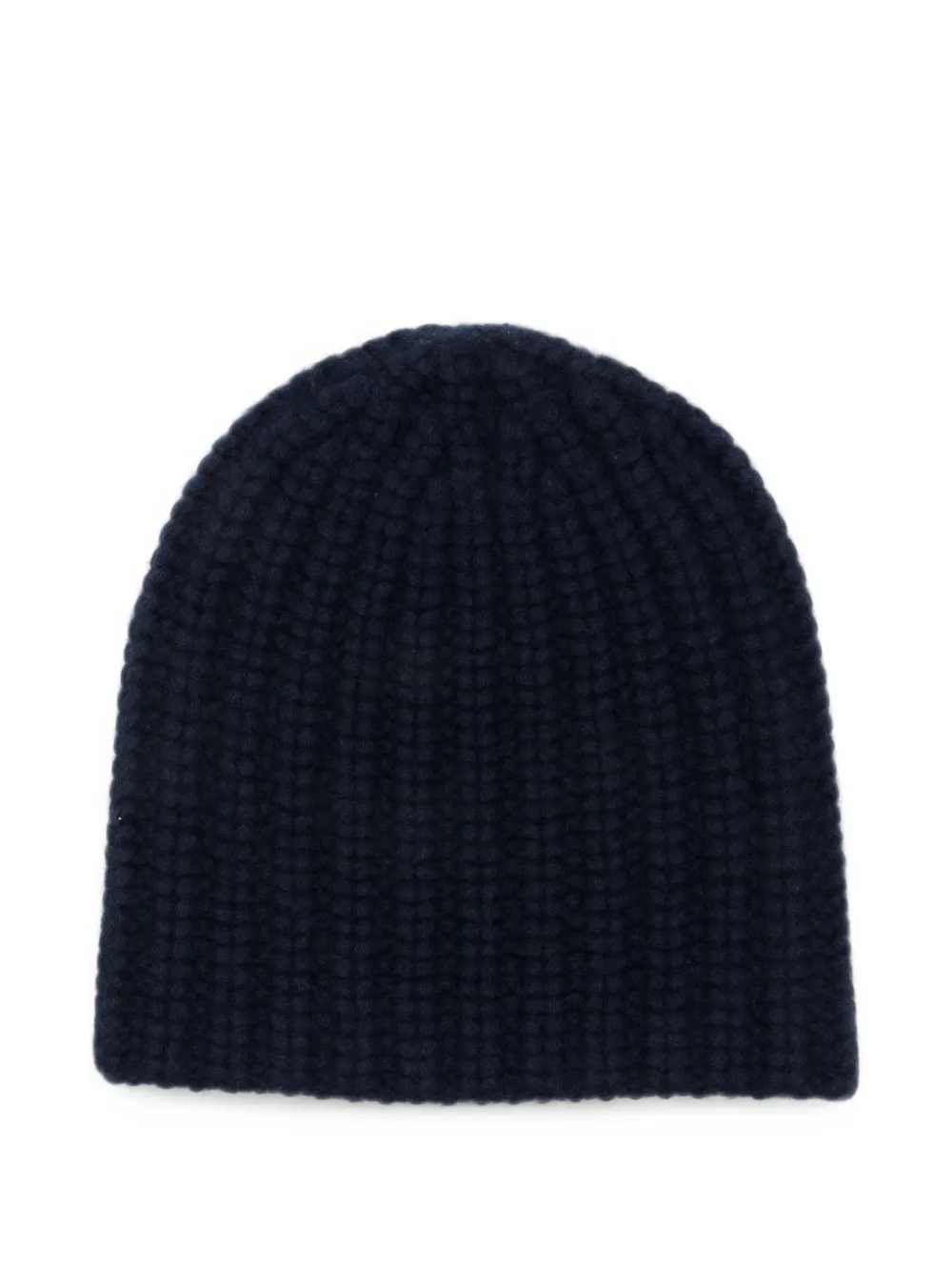 Liska Michaela ribbed cashmere beanie hat Blauw