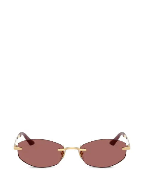 Versace Eyewear rimless geometric-frame sunglasses
