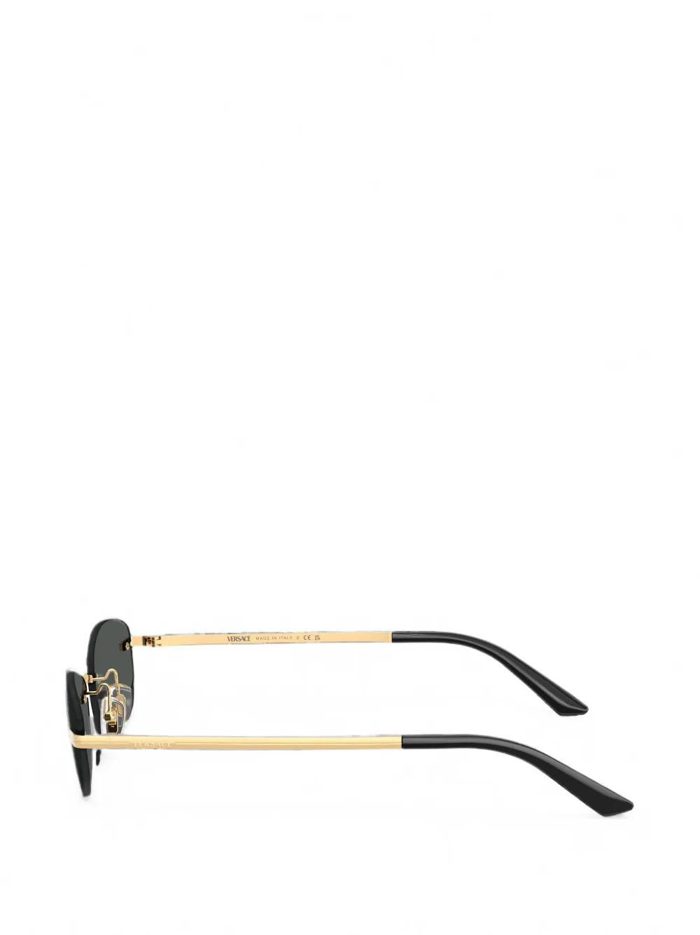 Versace Eyewear Zonnebril met ovalen montuur Goud
