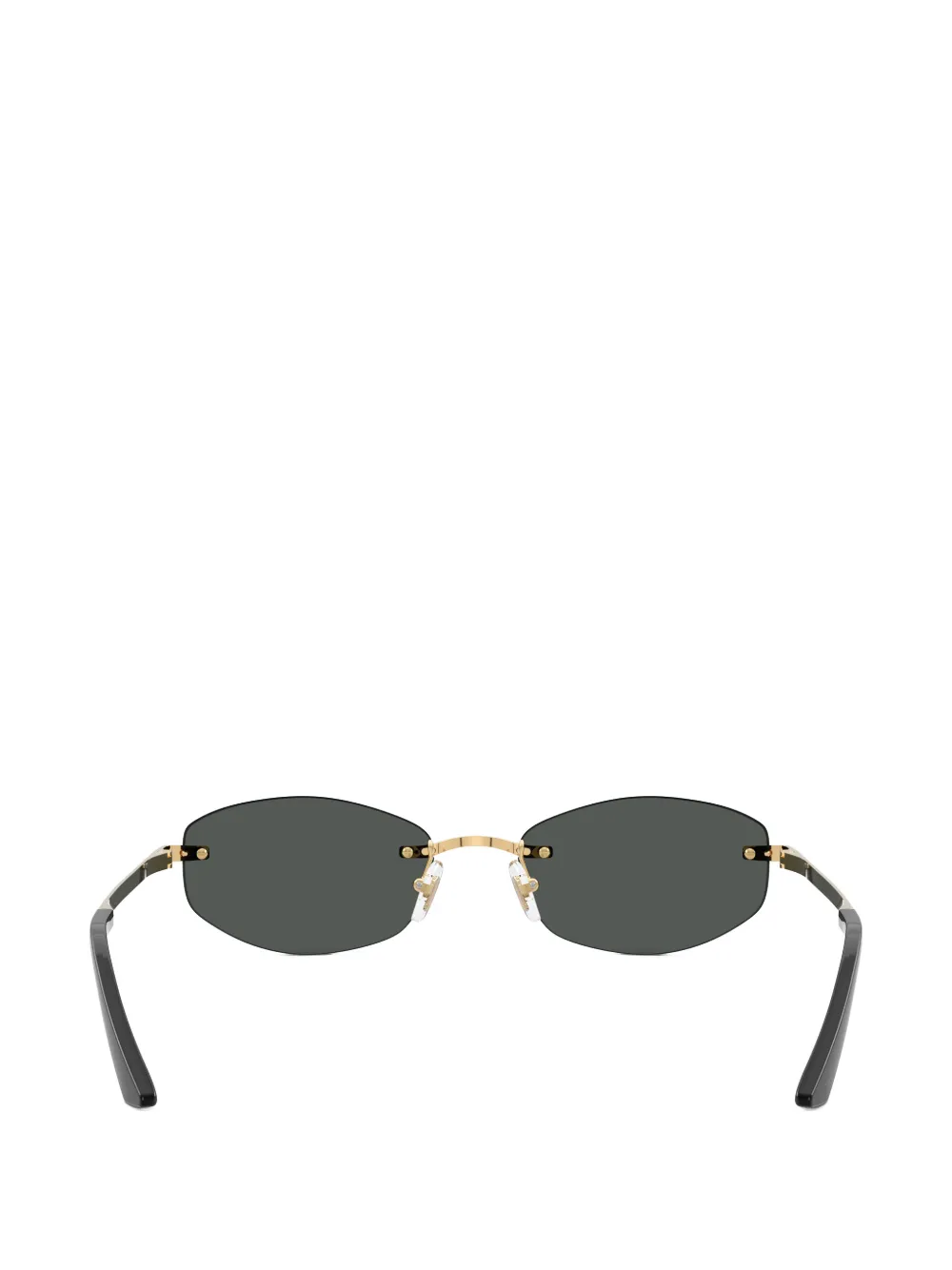 Versace Eyewear Zonnebril met ovalen montuur Goud