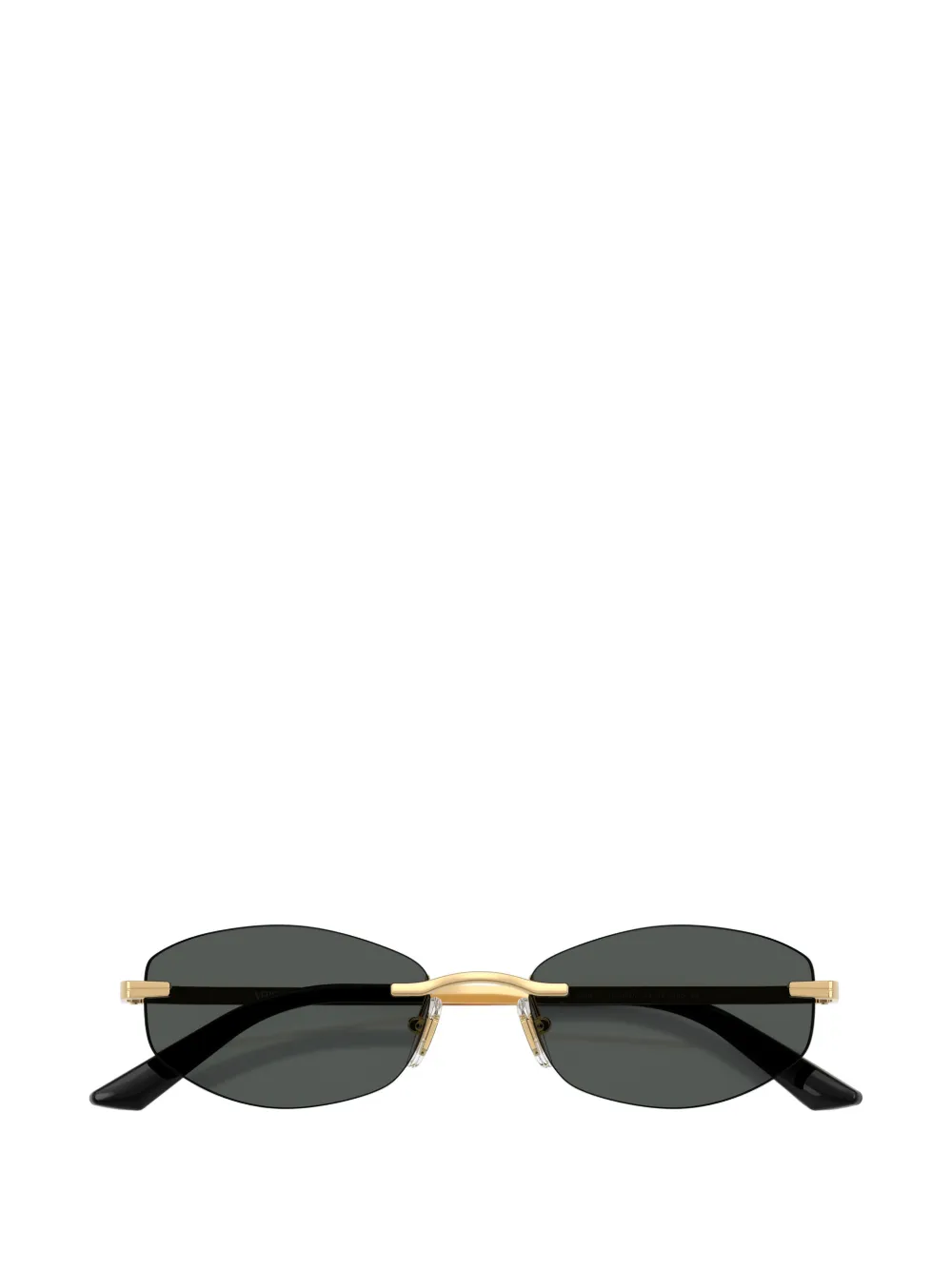 Versace Eyewear Zonnebril met ovalen montuur Goud