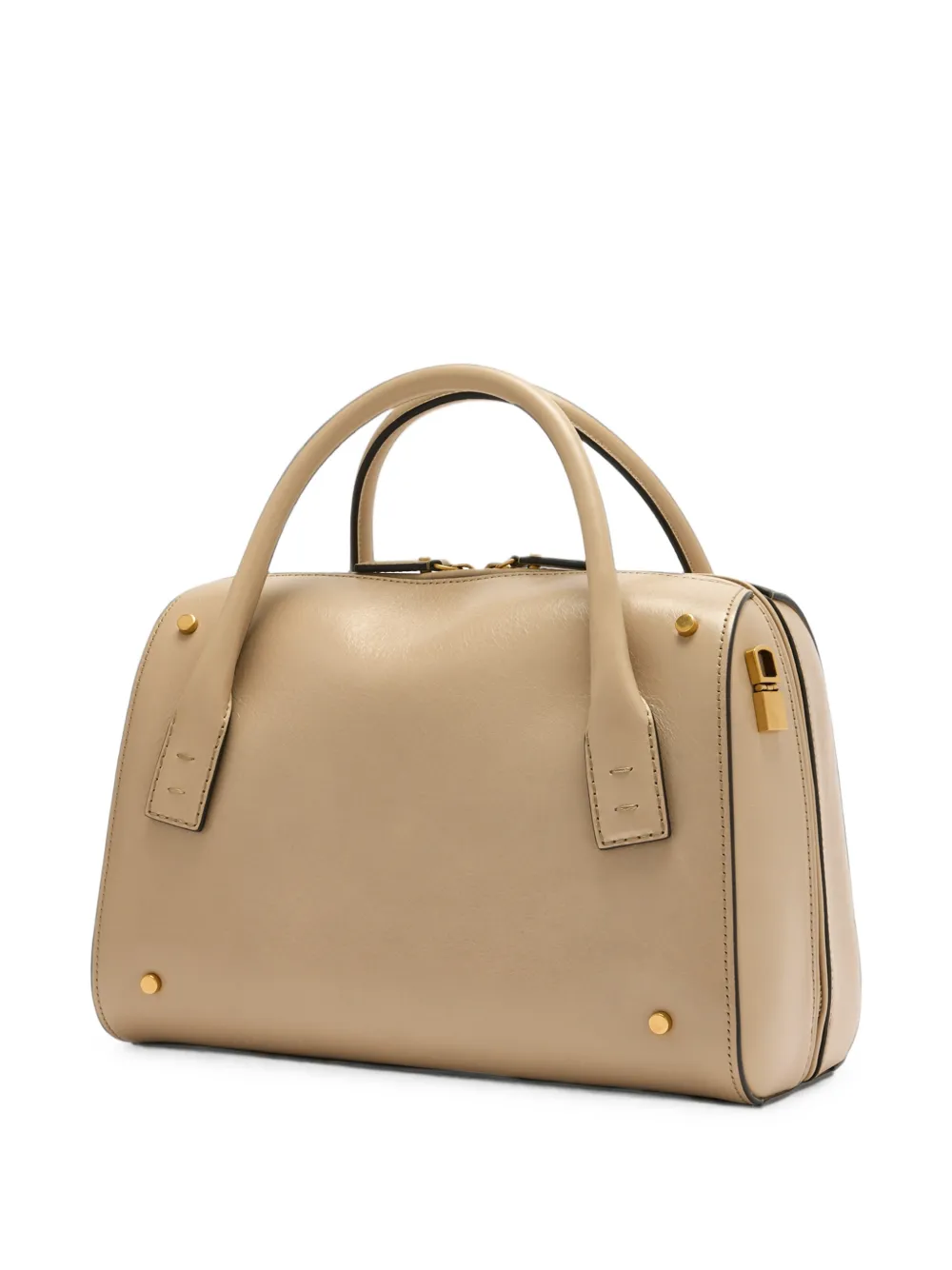 Versace Romy leren shopper Beige