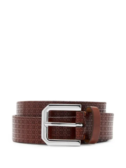 Brunello Cucinelli perforated leather belt