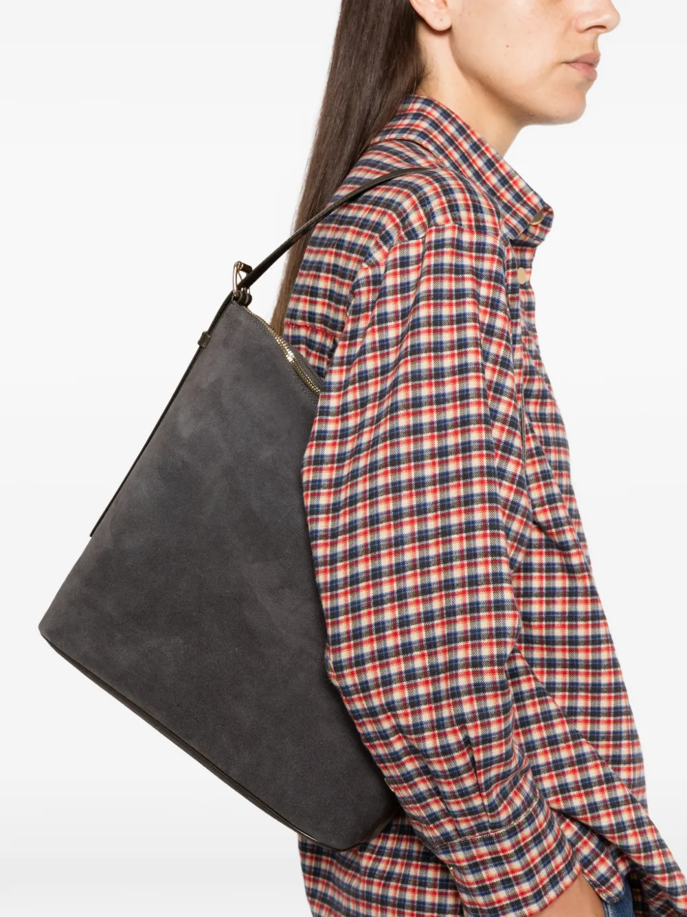 A.P.C. Vera suède shopper Grijs