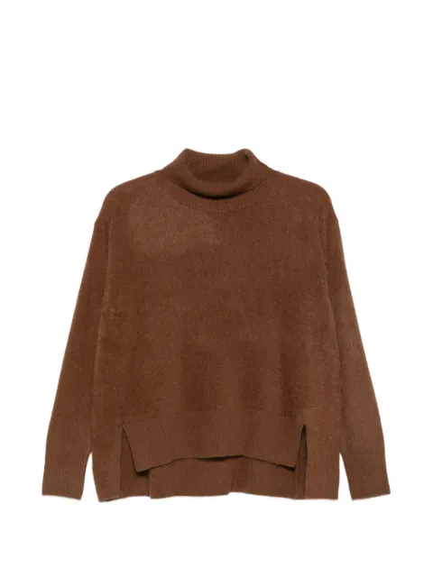 C.T.PLAGE roll-neck side-slit sweater