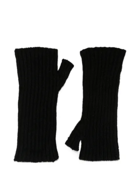 MRZ ribbed-knit fingerless gloves