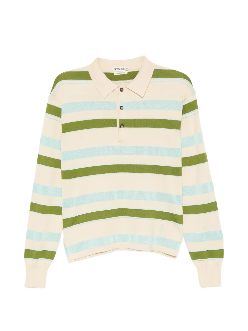 JW Anderson striped long-sleeve polo shirt