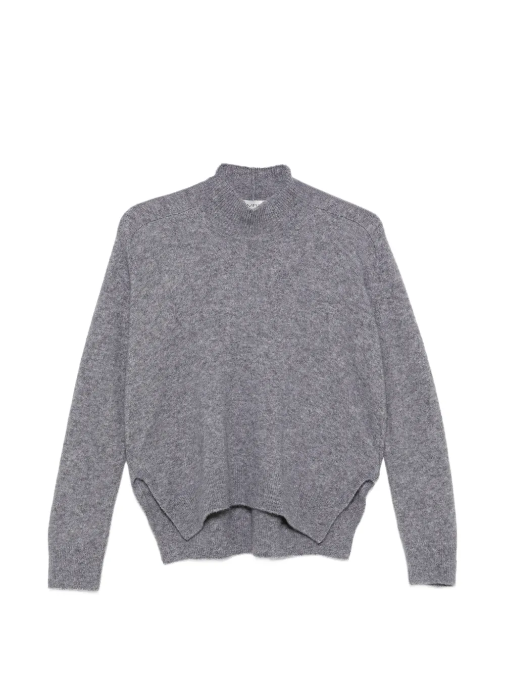 MRZ high-neck side-slit sweater - Gris MRZ high-neck side-slit sweater - Gris