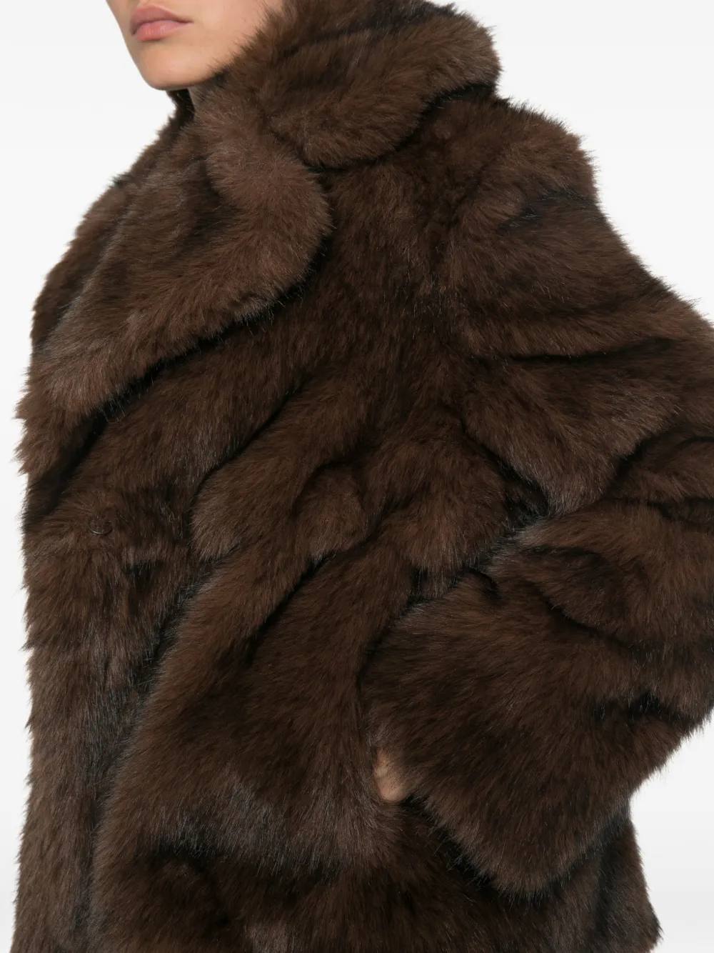 Ermanno Scervino Jack met oversized kraag Bruin