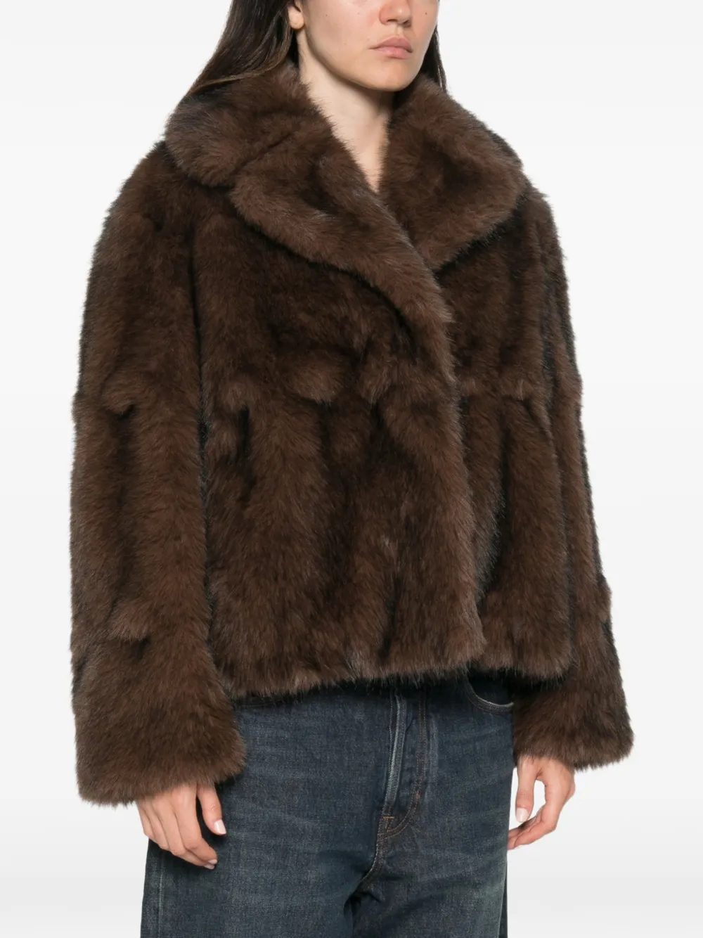 Ermanno Scervino Jack met oversized kraag Bruin