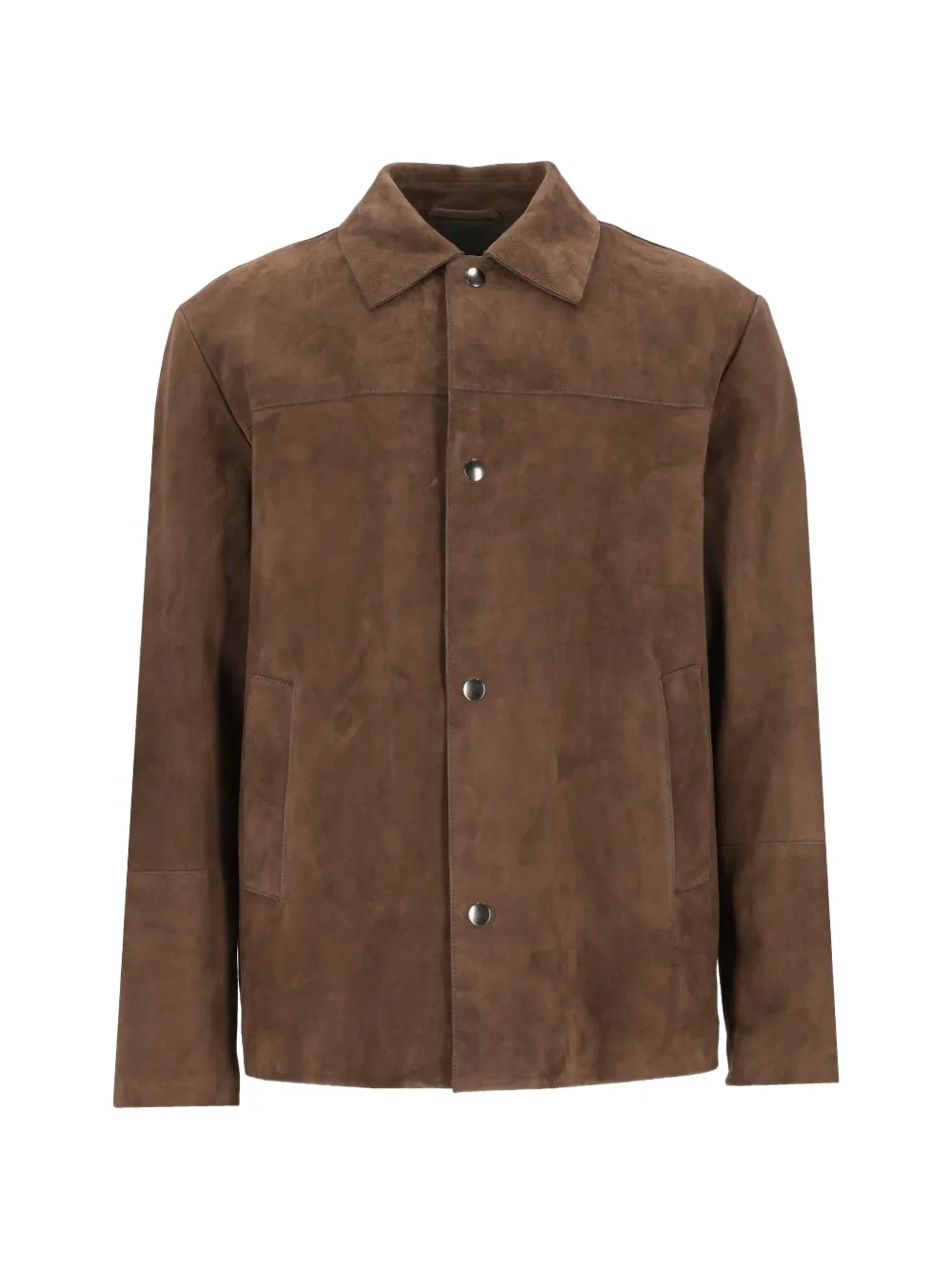Mauro Grifoni suede button-fastening jacket