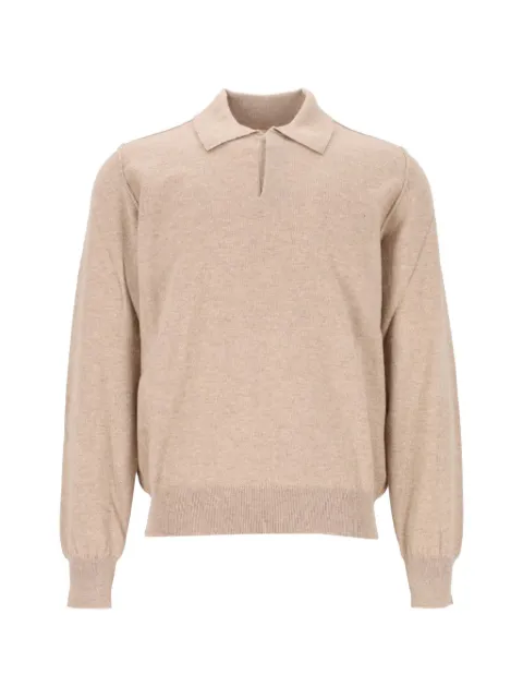 Mauro Grifoni polo-collar wool sweater