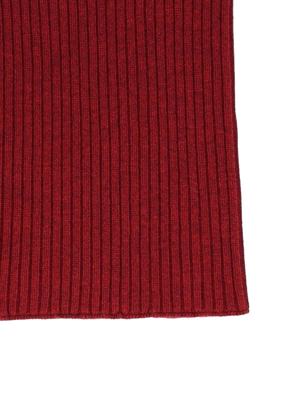 BOMPARD Geribbelde col Rood