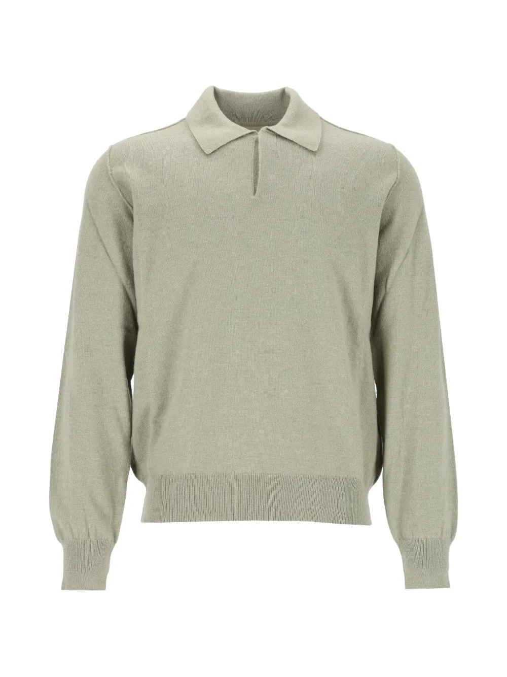 Mauro Grifoni fine-knit polo sweater - Vert Mauro Grifoni fine-knit polo sweater - Vert